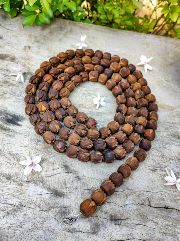 Three Round Lotus Tulasi Mala - Image 2