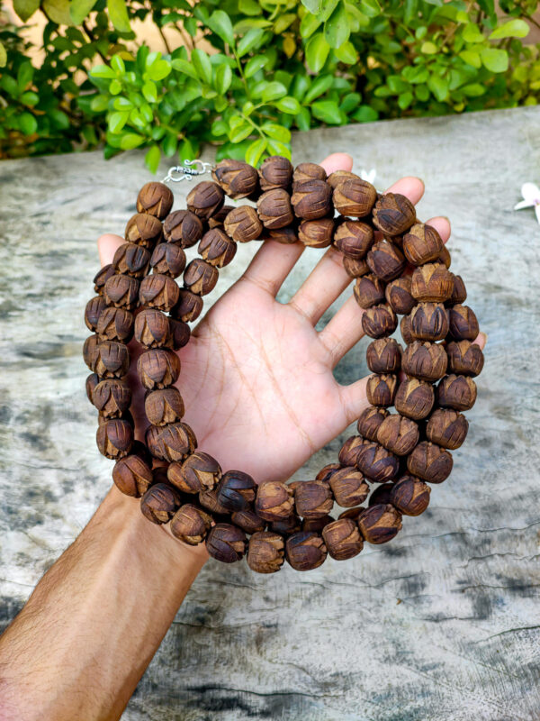 Three Round Lotus Tulasi Mala - Image 3