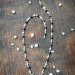 Black Pearl Tulasi Necklace