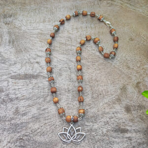 Lotus Pendant Tulasi Mala